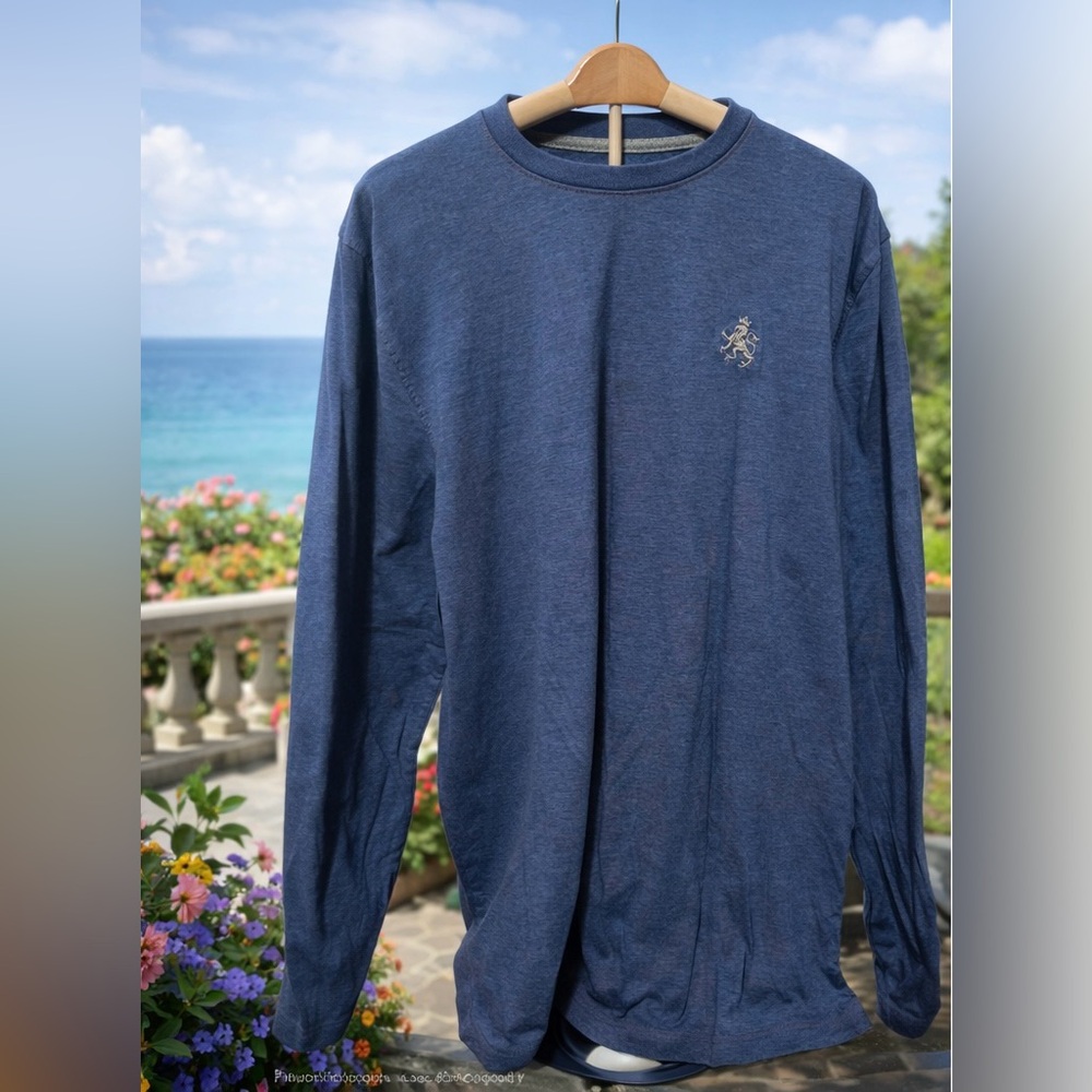 Men’s Large Blue Long-Sleeved Shirt